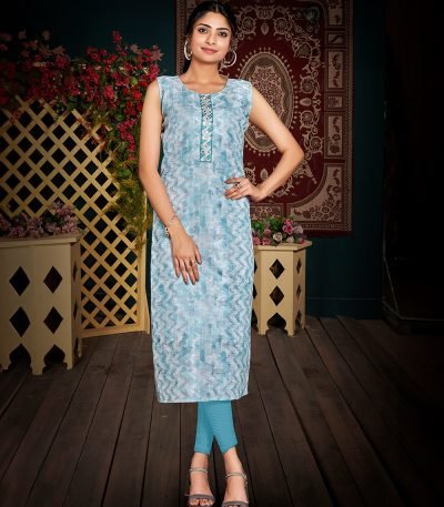 sky blue kurtis