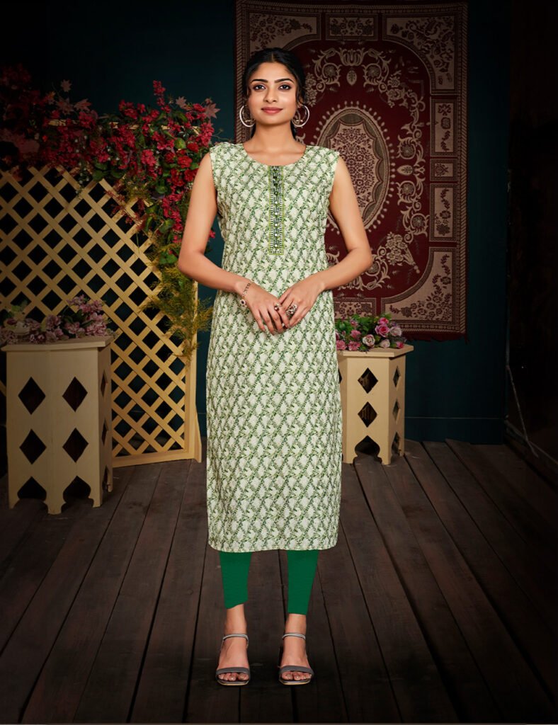 green kurti