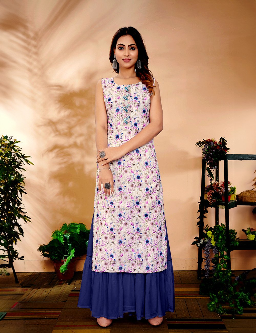 Party wear straight kurti hotsell