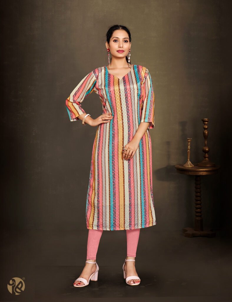 Multi-color straight kurtis