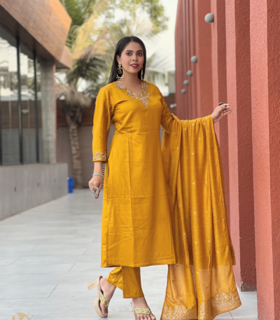 yellow kurti for women