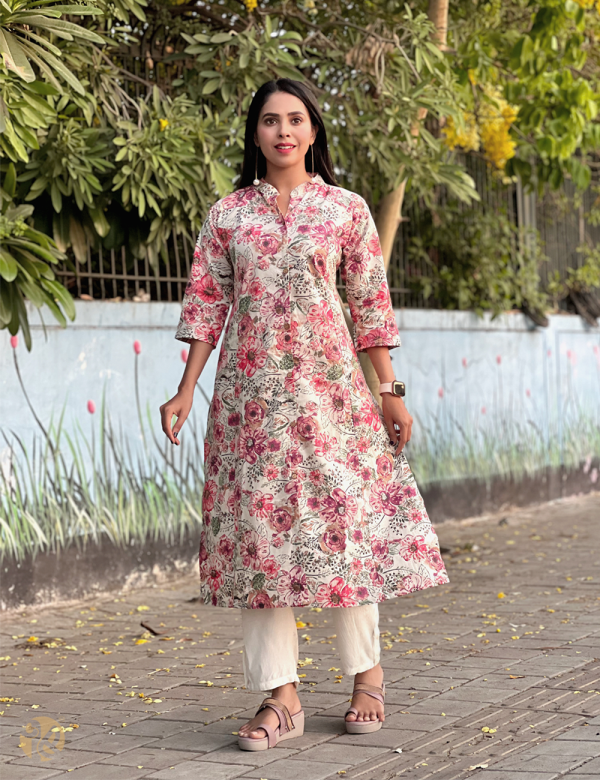 princess cut long kurti