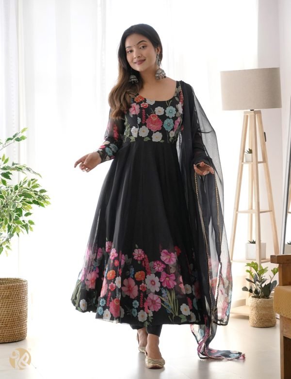 black anarkali salwar suit