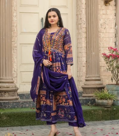 blue salwar suit