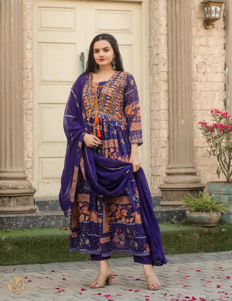 blue salwar suit