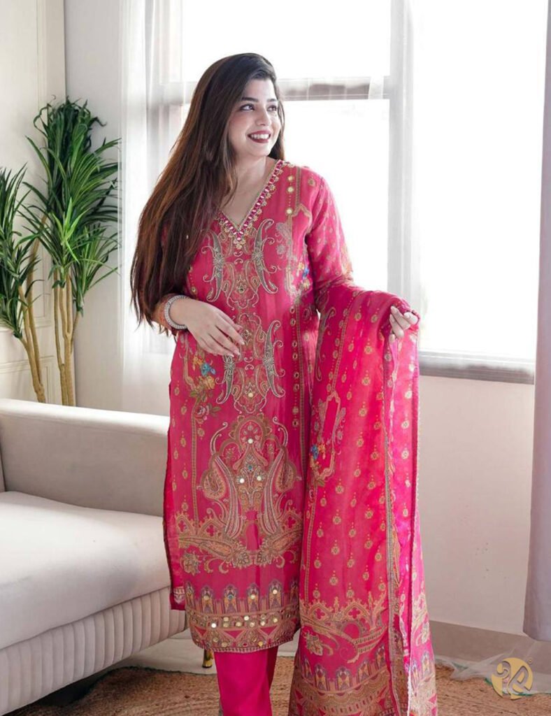 Satin Salwar Kameez – A Blend of Grace and Modern Design