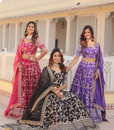 Festive Wear Lehenga Set Multicolor