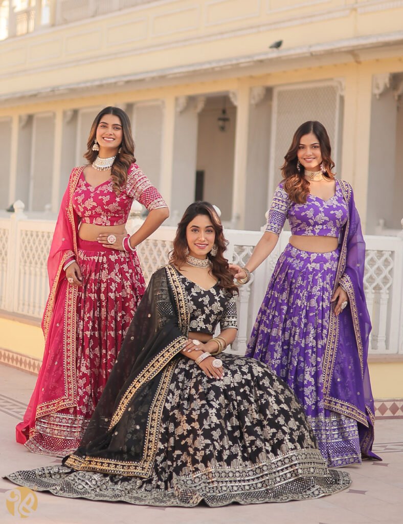 Festive Wear Lehenga Set Multicolor